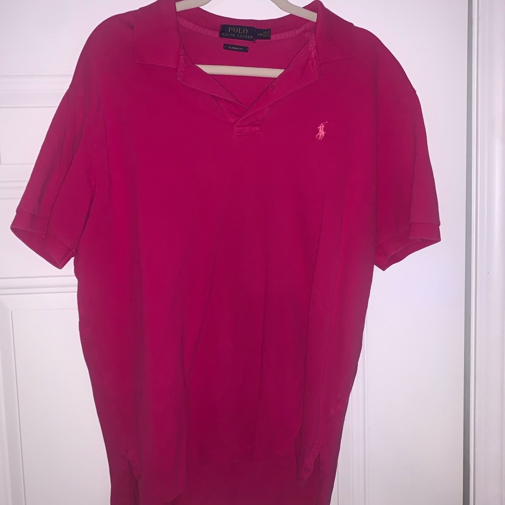 Ralph Lauren Classic Fit Pink Polo Shirt
